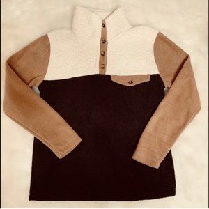 Donni Tri Color Pullover with pocket XS